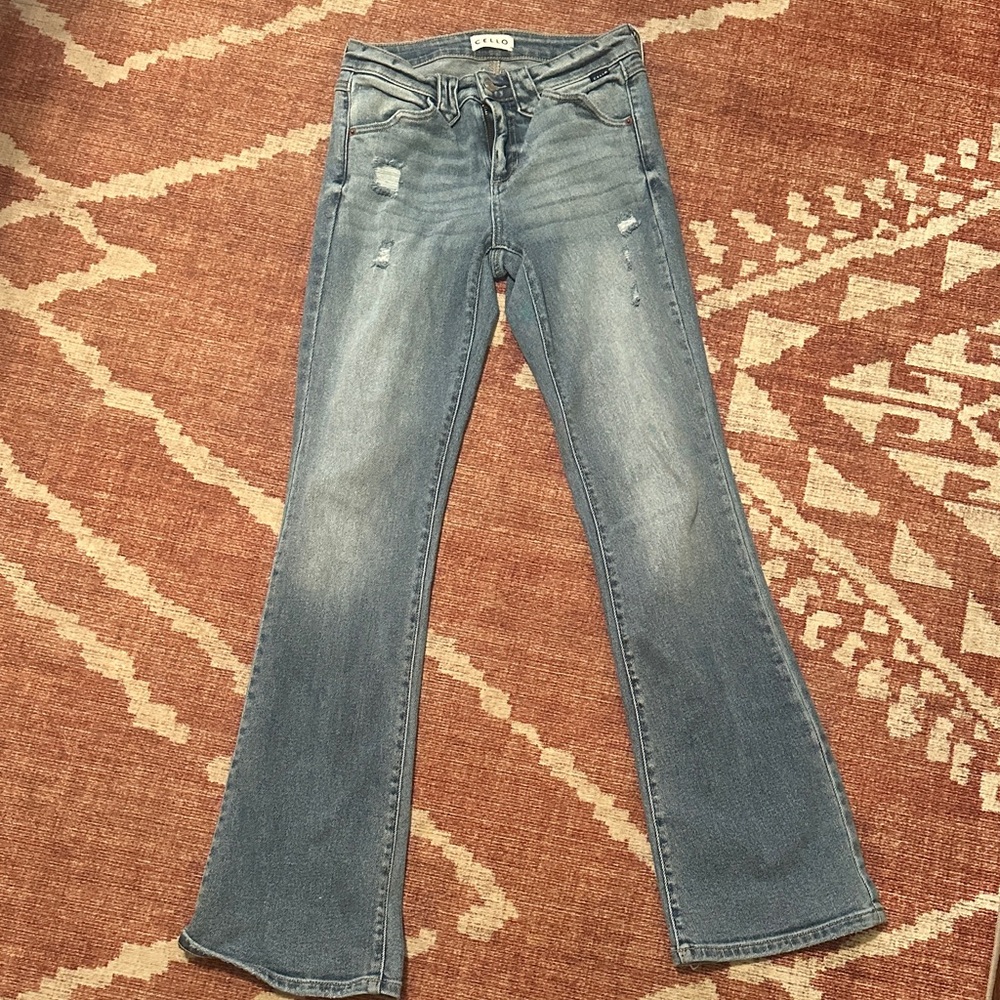 PAIGE Light Blue Flare Jeans